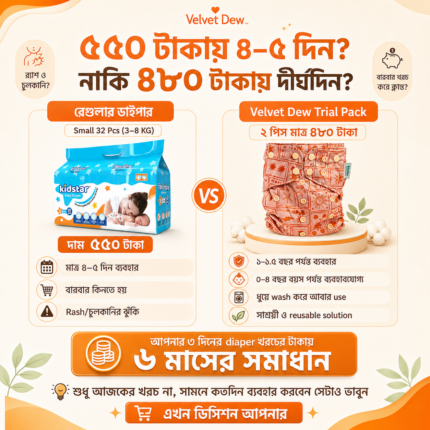 5 পিস + ১৫ পিস পেড ফ্রি